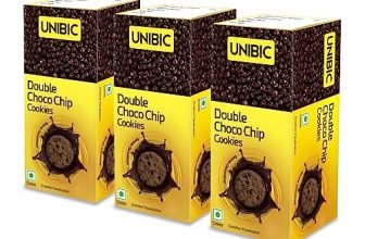 Unibic-Double Chocolate Chip Cookies,(Pack Of 3),225Gm