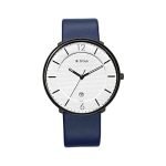 Titan Analog White Dial Men’S Watch-1849Nl01/Nr1849Nl01 Genuine Leather, Blue Strap