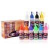 Craftvatika 10 Rangoli Colour Powder Colors Bottles Diwali Floor Rang Color Rangoli For Diwali Decoration (Pack Of 10 Bottles)