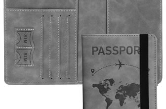 Dahsha Grey Rfid Blocking Pu Leather Travel Passport Holder Cover Travel Wallet Organiser Passport Case Travel Document Organiser For Men & Women(14.8 X 11Cm)