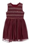 Amazon Brand – Jam & Honey Girl’s Synthetic Skater Knee-Long Dress (AVPG-DR10_Wine_7-8 Years)