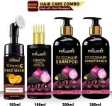 Phillauri Red Onion Healthy Hair Care Kit With Face Kit Combo Kit(4 Items In The Set)