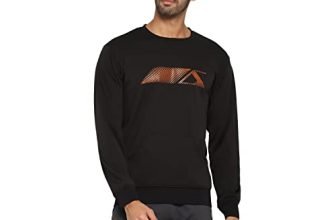 Nivia Sweatshirt-1 For Men (Black,Xl)