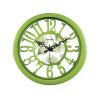 Amazon Brand – Solimo 14-inch Classic & Modern and Stylish Silent Movement Large Numbers Wall Clock – Parrot Green