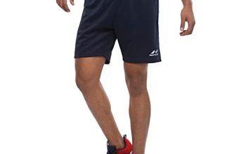 Nivia Polyester Soccer Shorts For Mens (M, Navy Blue)