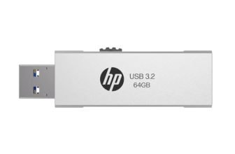 Hp 818W 64Gb Usb 3.2 Flash Drive Silver Metal