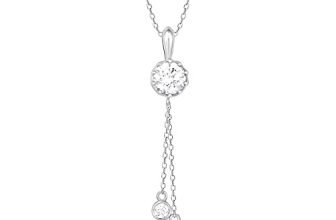 GIVA 925 Silver Elegance On The Rise Necklace| Gifts for Girlfriend, Gifts for Women & Girls| With Certificate of Authenticity and 925 Stamp | 6 Month Warranty*
