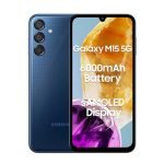 Samsung Galaxy M15 5G (Blue Topaz,6Gb Ram,128Gb Storage)| 50Mp Triple Cam| 6000Mah Battery| Mediatek Dimensity 6100+ | 4 Gen. Os Upgrade & 5 Year Security Update| Super Amoled Display| Without Charger