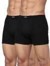 Levi’s Men’s Cotton Style #010 Comfort Regular Fit Solid Boxer (Pack of 2) (#010-BOXER Brief BLK-P2_Black_L)