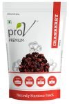 ProV Premium – Cranberry 250 gm| High Antioxidants, Dietary Fiber & No Gluten, Antioxidant Rich| Immunity Booster &Tasty,|Healthy& Quality Sweet Berries|Chef Sanjeev Kapoor’s Choice Brand