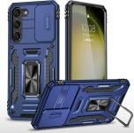 Moshking Back Cover For Samsung Galaxy S23 Plus 5G Slide Camera Case | Heavy Duty Military Grade 360° Protection(Blue, Pack Of: 1)