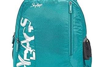 Skybags Casual Standard Backpack 28L, 2 Main Compartments, Bottle Pocket, Front Pocket, Padded Shoulder Straps | Sea Green | Brat