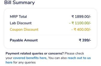 Medibuddy deal : Upto 59% Off + Extra 55% Off On All Lab Tests & Health CheckupApply Code : DP55Master Link : 🔜 Basic Health Checkup (59 lab test) @399.🔜 Full Body Essential Checkup (64 lab test) @499.🔜 Full body Health Checkup (81 lab test) @699.
