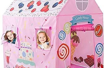 Gurukrupa International®, Kids Outdoor and Indoor Theme Castle Tent Medium Size Light Weight Kids Play Tent House for 3-13 Year Old Kids Girls and Boys. (Happy Birthday)