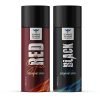 Bombay Shaving Company Body Spray for Men, 150ml each (Pack of 2) – Red Spice and Black Vibe