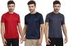 FTX DRIFIT Mens Solid Roundneck T-Shirt Pack of 3(723_4-723_6-723_8)_L