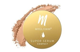 Myglamm Super Serum Compact – 202W Latte, 9G | Infused With Hyaluronic Acid & Vitamin E | Matte Finish Compact Powder | All Skin Types