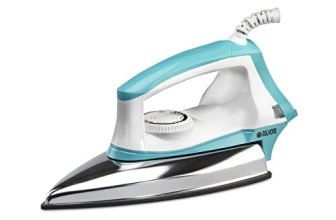 Polycab Gemini Star 1000 Watts Dry Iron (White – Light Blue)