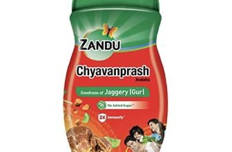 Zandu Chyawanprash- 900G | Made With Jaggery (Gur), Improves Respiratory And Digestive Health, No Added Sugar | 2X Immunity, Increases Strength And Stamina