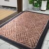 Status Contract Anti Slip Front Door Mat | (38 X 58 Cm) Living Room Rug For Entrance Doors | Rubber Floor Mats For Home | Essential Small Rugs For Office, Bedroom & Kitchen | (Brown)