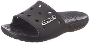 Crocs Men’s Classic Black Sandal-10 Kids UK (206761-001)