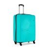 Safari Pentagon 55 Cms Small Cabin Polypropylene Hard Sided 4 Wheels 360 Degree Wheeling System Luggage/Speed_Wheel Suitcase/Trolley Bag, Cyan Blue