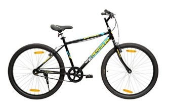 Hercules Dynor Rf 26T 18 Inch Steel Single Speed Road Cycle For Adult (Black, 12+ Years , V Brake) For Unisex – Adult