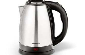 Crompton Insta Delight 1.8L Ss Electric Kettle With Auto Shut-Off | Dry Boil Protection | 1500 W | Boil Water – Make Tea, Coffee, Soup, Instant Noodles, Etc. (Silvery Grey)