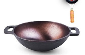 The Indus Valley Super Smooth Cast Iron Kadai With Free Iron Tadka Pan | Medium, 25.4Cm/ 10Inch, 2.5Ltr, 2.4Kg | Naturally Nonstick, Preseasoned Kadhai, 100% Pure & Toxin-Free, No Chemical Coating