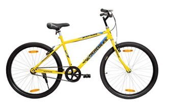 Hercules Dynor Rf 26T Single Speed Road Cycle ( Canary Yellow ,Ideal For : 12+ Years ,Brake : V Brake, Frame: 18 Inches Steel) Ideal For : Unisex Adult, Rigid