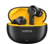 realme Buds T110 with AI ENC for calls, upto 38 hours of Playback and Fast Charging Bluetooth Headset(Punk Black, True Wireless)