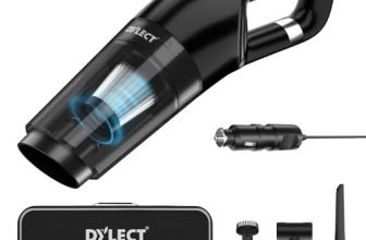 Dylect Turbo Sweep 100 Car Vacuum Cleaner, Handheld, 12V Dc, 6000Pa Suction Power, 9.8Ft Long Cord, Stainless Steel Hepa Filter, Copper Winding Motor With Carry Bag (Dry Use Only)
