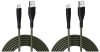 URBN USB Type-C 3.4A Fast Charging Cable (5ft) – Unbreakable Nylon Braided, Quick Charge Compatible with Samsung, OnePlus, and All C Type Devices – Charge & Data Transfer – Rugged Cable – Camo