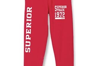 T2F Boy’S Joggers Track Pant (7-8 Years, Red)