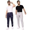 Men’s Comfortable Casual Regular Fit Printed Track-Pants (Pack of 2) P2_MD_TP220_TP224_L Multicolour