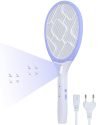 Weird Wolf Rechargeable Mosquito Racket Bat With Cob Light | Long Battery Life | Made In India With 6 Month Warranty (Purple)