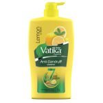 Dabur Vatika Lemon Anti-Dandruff Shampoo – 1L | Reduces Dandruff From 1St Wash | Moisturises Scalp | Provides Gentle Cleansing, Conditioning & Nourishment To Hair