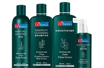Dr Batra’S Anti Dandruff Hair Serum, Conditioner, Hair Fall Control Oil- 200 Ml And Dandruff Cleansing Shampoo – 200 Ml, Best Hair Product Combo For Men & Women (200 Ml, Pack Of 4)