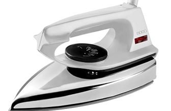 Usha Ei 2802 1000 W Ultra Light Weight Dry Iron With Non-Stick Soleplate (White)