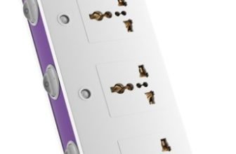 Crompton Powerbox Alpha Su 5  Socket Extension Boards(White, Purple, 2 M, With Usb Port)