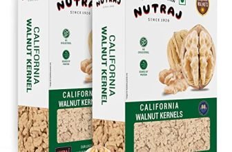 Nutraj 100% Natural Dried Premium California Walnut Kernels, 500G (2 X 250G) | Pure Without Shell Walnut Kernels | Akhrot Giri Dry Fruit| Perfect For Snacking | Brain Food | Raw Akhroth Giri|