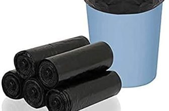 Primelife Black Garbage Bags Medium 90 Pcs | 30 Pcs X Pack Of 3 Rolls | 19 X 21 Inch | Dustbin Bags/Trash Bags/Dustbin Covers For Wet And Dry Waste
