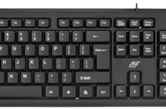 Ant Value Fkbri01 Wired Usb Multi-Device Keyboard  (Black) Om100 Wired Optical Mouse, 1200 Dpi 3 Button Corded Computer Mouse,Gaming Mouse Office Home Optical Ergonomic Mouse