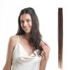 Hair Originals 100% Natural Human Hair Clip In Color Streaks (10 Inches, Single Clip, Mysterious Mocha)