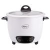 Pigeon by Stovekraft Joy Rice Cooker with Single pot, 1 litres. (White) | Toughened Glass Lid | 400 Watts | Aluminium Cooking Pot | Measuring Cup| Spatula | Energy Efficient Cooking