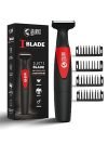Beardo Multipurpose I Blade Trimmer & Shaver for Beard, Body, Hair & Groin | One Blade Trimmer With 4 Trimming Combs | 90 min. Run Time USB TYPE C Charging Powerful Li+ battery| Shaver For Men, Black