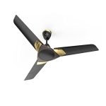 Polycab Aereo Plus 1-Star, 52 Watt 1200Mm Ceiling Fan For Home | 100% Copper, High Speed & Air Delivery | Saves Up To 33% Electricity, Rust-Proof Aluminium Blades | 3-Years Warranty【Matt Black】
