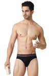 Van Heusen Men Briefs – 100% Pima Cotton – Colour Fresh, Ultra Soft, Solid_20001_Pure Black_L