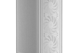 CORSAIR 2000D Airflow Mini-ITX PC Case – White – Mini-ITX Form-Factor – Steel Mesh Panels – Three-Slot GPU Support