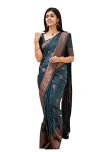 Avantika Fashion Women’s Kanjivaram Soft Pure Silk Saree With Blouse Piece (Morpinch)